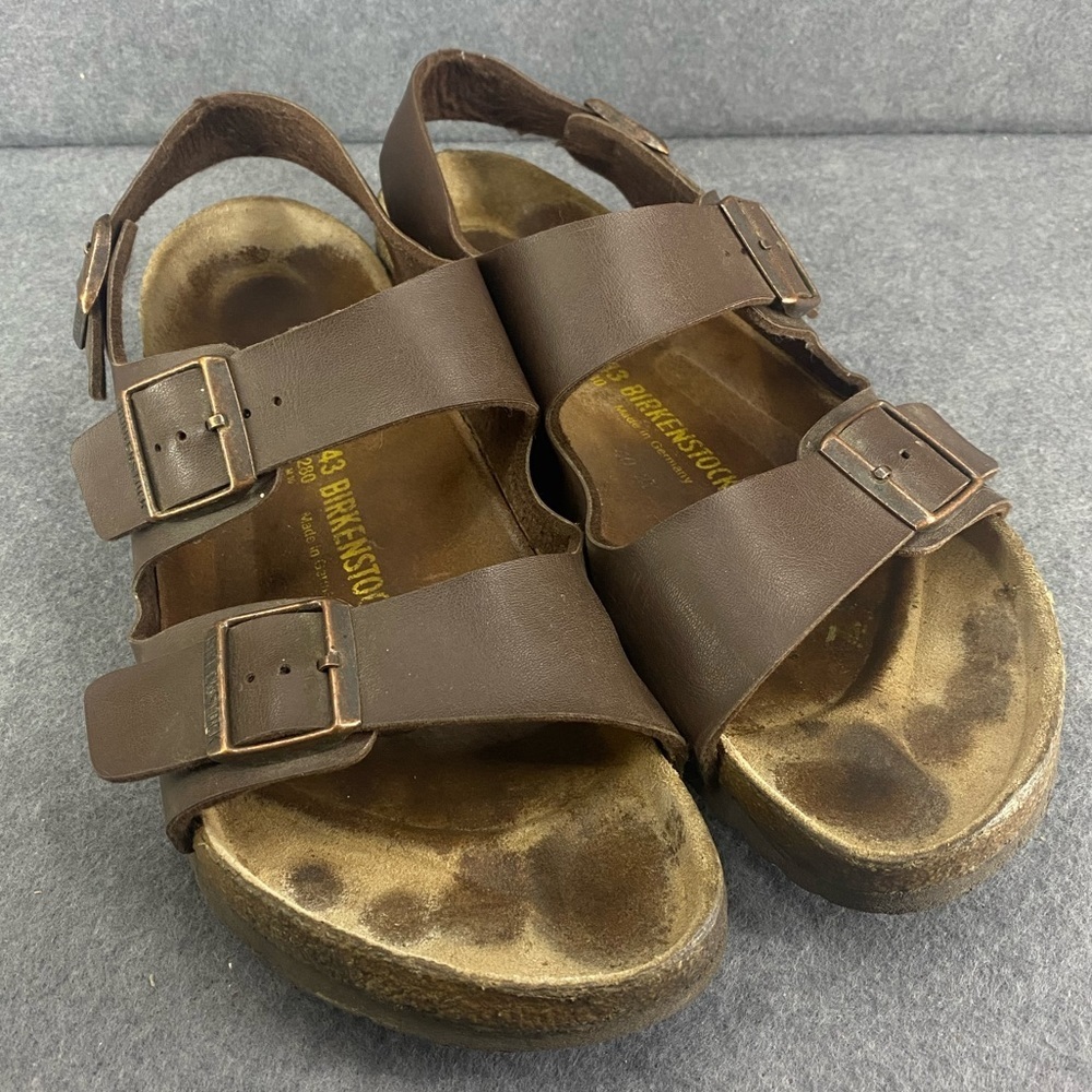 Birkenstocks Brown Leather Sandal Men’s Size 43 or 10US
